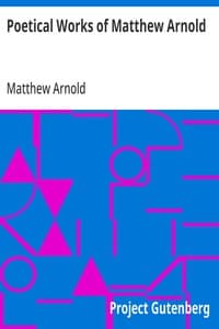 Poetical Works of Matthew Arnold